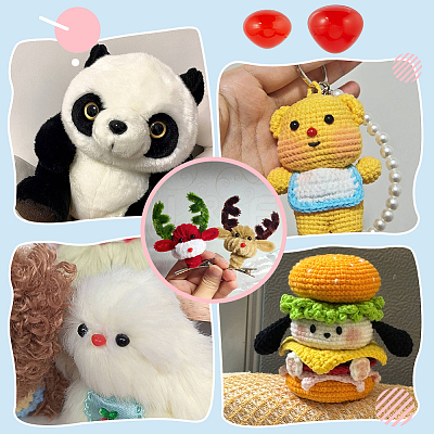 400Pcs 2 Styles Resin Doll Eyes DIY-PH0036-22A-1