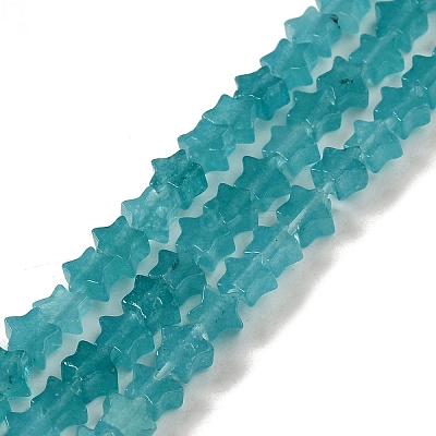 Dyed Natural Amazonite Beads Strands G-G085-B30-01-1