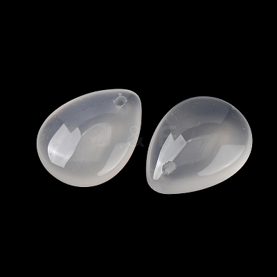 Natural White Agate Pendants GG-CBA04F4-05B-1
