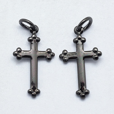 Brass Pendants KK-P147-13B-NR-1