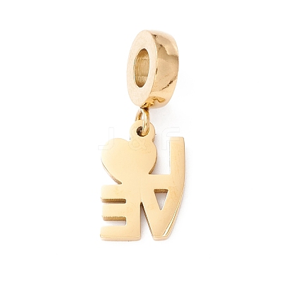 304 Stainless Steel European Dangle Charms STAS-I192-24-1