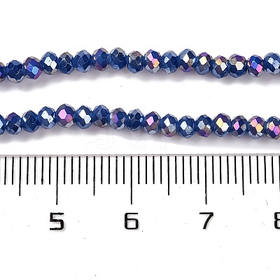Baking Electroplate Glass Beads Strands DGLA-A039-J4mm-B04-1