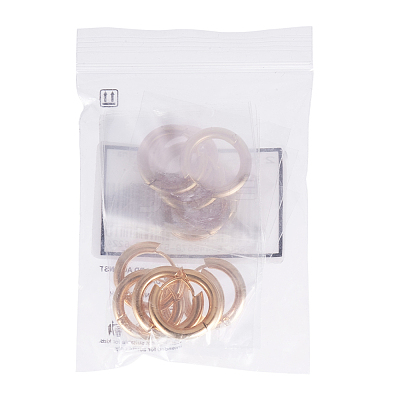 Ion Plating(IP) Ring 304 Stainless Steel Huggie Hoop Earrings EJEW-L158-06G-1