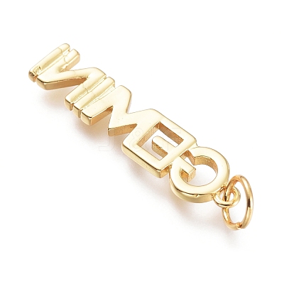 Brass Pendants ZIRC-I048-15G-12-1