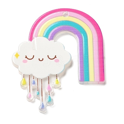 Cute Acrilic Pendants X-OACR-L014-02A-1