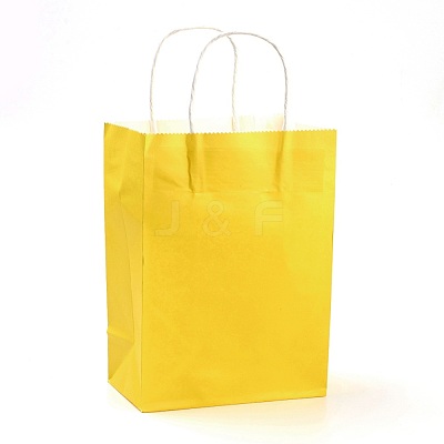 Pure Color Kraft Paper Bags AJEW-G020-A-13-1