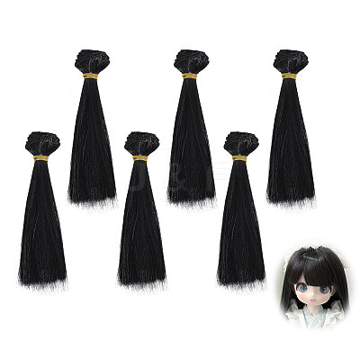 6Pcs PP Doll Wig Hair DIY-GL0005-57-1