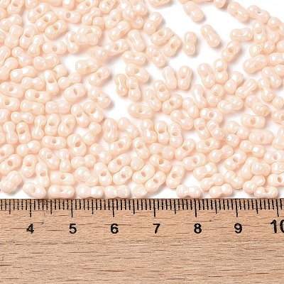 Opaque Colours Luster Glass Seed Beads SEED-B001-01A-04-1