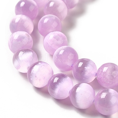 Natural Selenite Beads Strands G-P493-01B-1