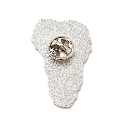 Printed Alloy Brooch for Backpack Clothes JEWB-G020-17P-1