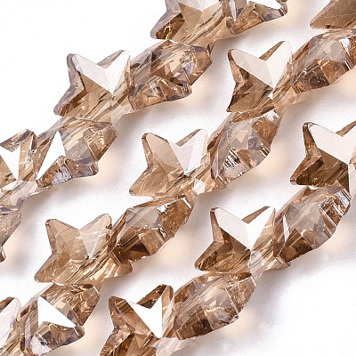 Electroplate Glass Beads Strands EGLA-N002-05H-1