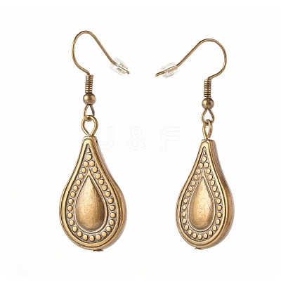 Teardrop Big Dangle Earrings for Girl Women EJEW-JE04634-02-1