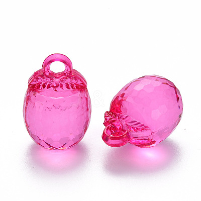 Autumn Theme Transparent Acrylic Pendants TACR-T024-04B-906-1