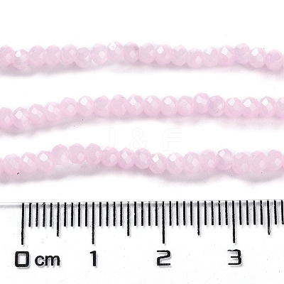Baking Paint Imitation Jade Glass Bead Strands DGLA-A034-J2MM-A26-1