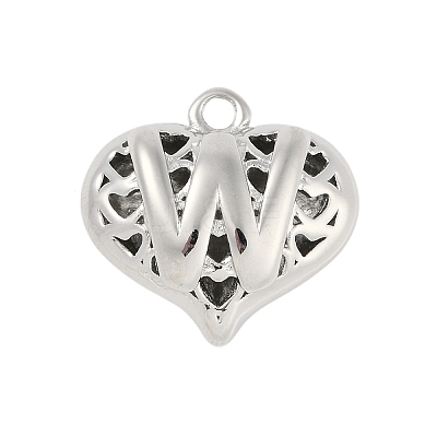 Hollow Brass Pendants for Valentine's Day KK-M289-03W-P-1