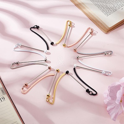 10Pcs 5 Colors Iron Bookmark Findings IFIN-AR0001-41-1