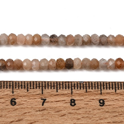 Natural Multi-Moonstone Beads Strands G-B074-A08-01-1