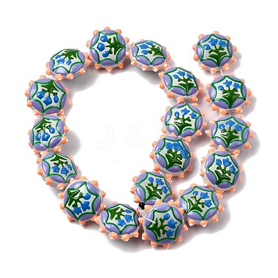 Baking Paint Glass Enamel Beads LAMP-K039-34J-1