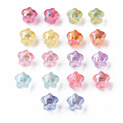 1-Hole Transparent Acrylic Buttons MACR-S373-129-C-1