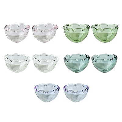 10Pcs 5 Colors Glass Bead Cone for Wind Chimes Making GLAA-FS0001-64-1