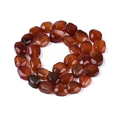 Dyed & Heated Natural Agate Beads Strands G-N359-15A-08-1