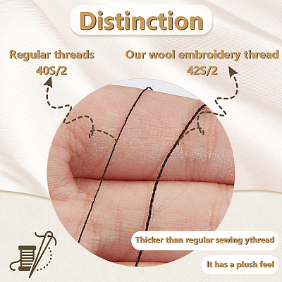 Wool & Acrylic Fibers Embroidery Floss DIY-WH0558-29B-1