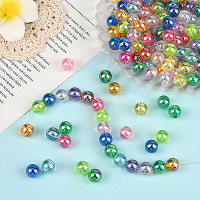 Eco-Friendly Transparent Acrylic Beads OACR-PA0001-30C-01-1