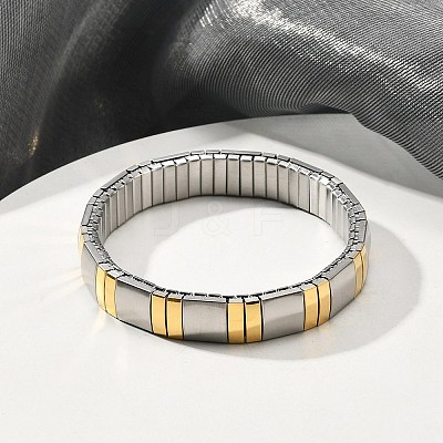 304 Stainless Steel Stretch Bracelets BJEW-U015-03G-02-1