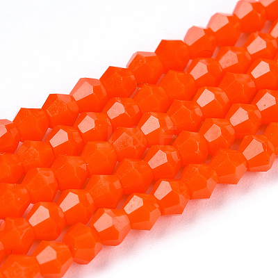 Opaque Solid Color Imitation Jade Glass Beads Strands EGLA-A039-P2mm-D03-1