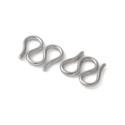 304 Stainless Steel S-Hook Clasps STAS-Z124-04C-P-1