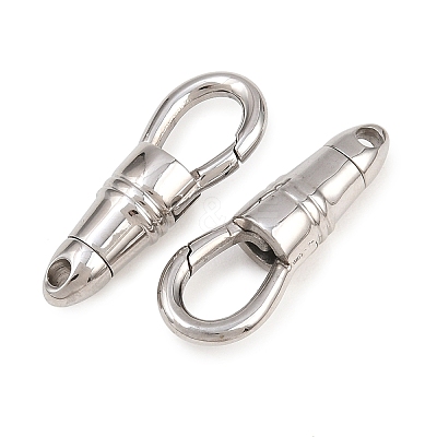 Tarnish Resistant 304 Stainless Steel Lobster Claw Clasps STAS-G192-24P-1