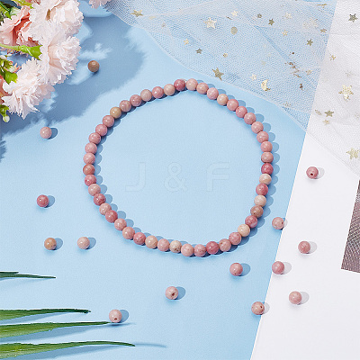 2 Strands Natural Rhodochrosite Beads Strands G-GO0001-11B-1