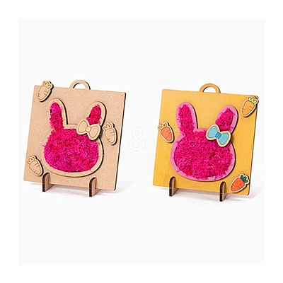 DIY Handmade Wooden Art kits DIY-P014-A07-1