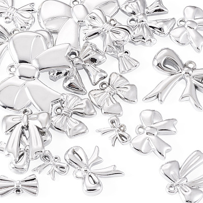 20Pcs 10 Styles CCB Plastic Pendants CCB-TA0001-19A-1