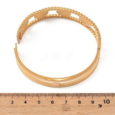 304 Stainless Steel Hinged Bangles for Women SA-C001-06B-G-1