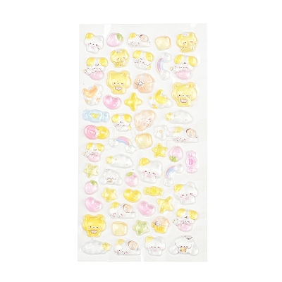 Epoxy Resin 3D Puffy Stickers DIY-G122-01G-1