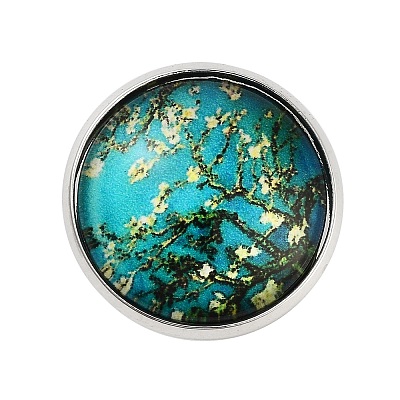 Round Glass Brooches LS-JEWB-A022-02C-1