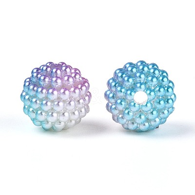 Imitation Pearl Acrylic Beads OACR-T004-15mm-07-1