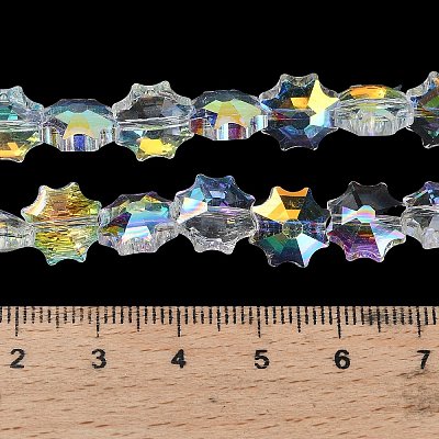 Electroplate Transparent Glass Beads EGLA-H112-04AB-01-1