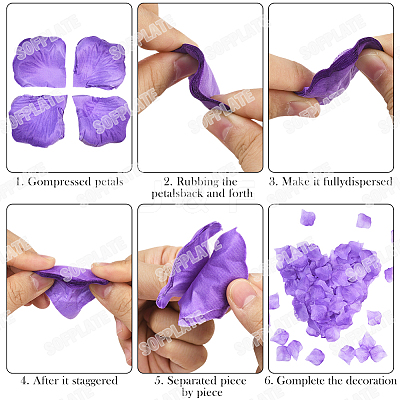 100G Satin Artificial Rose Petals DIY-SP0005-68D-1