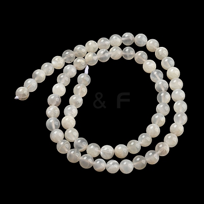 Natural White Moonstone Beads Strands LS-G-F306-05AB-6mm-01-1