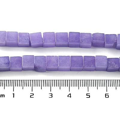 Natural Dyed White Jade Beads Strands G-Q008-C01-01E-1