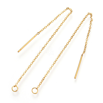 304 Stainless Steel Stud Earring Findings X-STAS-S070-G-1