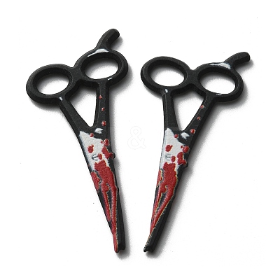 Opaque Resin Halloween Horror Goth Pendants FIND-CJC0015-18F-1