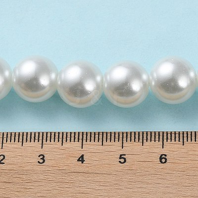 Baking Paint Pearlized Glass Pearl Round Bead Strands HY-Q003-12mm-01-1