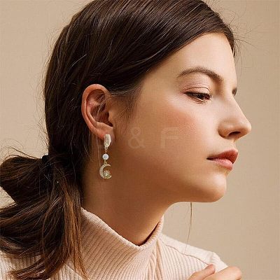 12Pcs 2 Style Brass Stud Earring Findings KK-FH0004-95-1