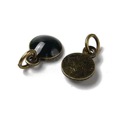Brass Ename Charms KK-H487-22AB-02-1