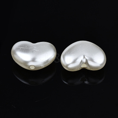 ABS Plastic Imitation Pearl Beads X-OACR-N008-141-1