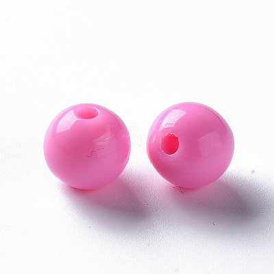 Opaque Acrylic Beads X-MACR-S370-C10mm-M1-1