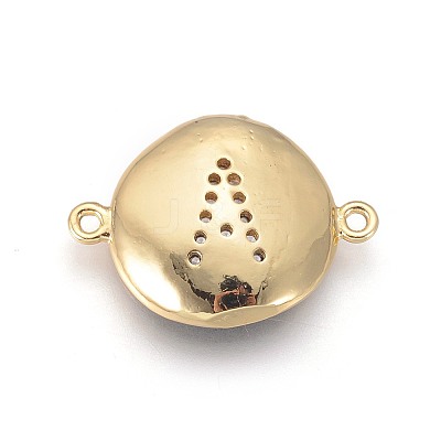Golden Plated Brass Links KK-F809-12G-A01-1